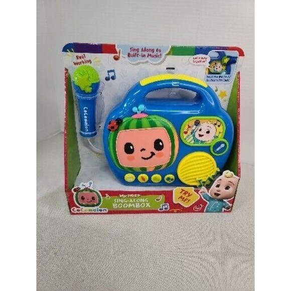 NEW Cocomelon JJ My First Sing Along Boombox with Built-in Microphone - Picture 2 of 7